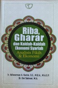 RIBA GHARAR, dan kaidah - kaidah ekonomi syariah Analis Fikih dan Ekonomi